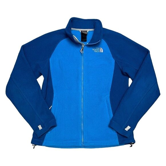 The North Face Vibrant Blue FLEECE Designer Outdoor Light Spring Jacket Small - Picture 1 of 6